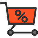 Full, store, Cart, shopping, trolley, shopping cart, Shop, sale, market, Discount, Commerce And Shopping DarkSlateGray icon