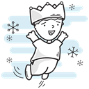 crown, lord, prince, leaping, Boy, king, christmas Lavender icon