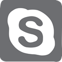 Skype, social media, doodle, socailmedia DimGray icon