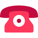 phone, technology, phone receiver, phones, phone call, Telephones Tomato icon