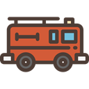 transportation, transport, vehicle, emergency, Automobile, fire truck DarkSlateGray icon