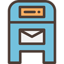 Email, mail, mails, Mailing, Mailbox, Communications, Architecture And City SkyBlue icon