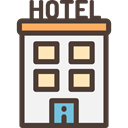 hotel, buildings, Hostel, Holidays, vacations, Architecture And City DarkSlateGray icon