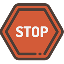 traffic sign, stopping, Signaling, stop, circulation, signs Chocolate icon
