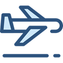 Airport, transportation, Plane, transport, flight, Aeroplane, airplane DarkSlateBlue icon