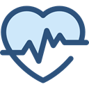 medical, frequency, pulse, Beating, Pulse Rate, graph, Heart DarkSlateBlue icon