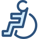 Access, wheelchair, handicap, Tools And Utensils, Disabled, hospital, disability DarkSlateBlue icon