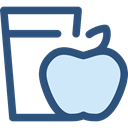 Apple, Heart, love, Fruit, diet, Health Care DarkSlateBlue icon