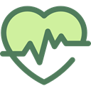 graph, Heart, medical, frequency, pulse, Beating, Pulse Rate DimGray icon