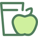 Health Care, Apple, Heart, love, Fruit, diet DimGray icon