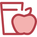 diet, Health Care, Apple, Heart, love, Fruit Sienna icon