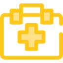 first aid kit, Health Care, doctor, medical, hospital Gold icon