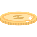 Business, Money, Coins, Currency, Bank, dollars, banking Black icon