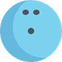 Game, sport, sports, leisure, Bowls SkyBlue icon