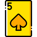 Casino, Bet, gambling, Cards, poker, gaming, Spades Gold icon