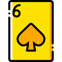 gaming, Spades, Casino, Bet, Cards, poker, gambling Gold icon