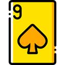 poker, gaming, Spades, Casino, Cards, Bet, gambling Gold icon
