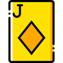 Cards, poker, gaming, Diamonds, Casino, Bet, gambling Gold icon