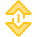 Arrows, Move, Orientation, interface, Direction, ui, Multimedia Option Gold icon