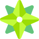wind rose, Cardinal Points, Orientation, Direction GreenYellow icon