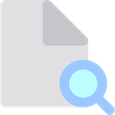 Archive, search, magnifying glass, interface, preview, Loupe, document, Multimedia, File Gainsboro icon