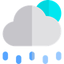 weather, Rain, Storm, sky, rainy, meteorology Silver icon