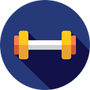 dumbbell, weights, Dumbbells, Tools And Utensils, weight, sports, gym, Sports And Competition MidnightBlue icon