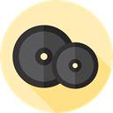 weight, sports, gym, dumbbell, weights, Dumbbells, Tools And Utensils, Sports And Competition Moccasin icon