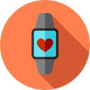 wristwatch, smartwatch, Time And Date, watch, Coding, technology, electronics Coral icon