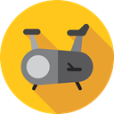 sports, fitness, gym, exercise, Stationary Bike, Sports And Competition Gold icon