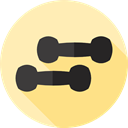 dumbbell, Dumbbells, Sportive, Sports And Competition, weight, sports, gym Moccasin icon