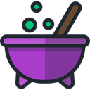 pot, Cauldron, food, Cook, halloween DarkOrchid icon