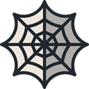 web, interface, halloween, cobweb, Spider Web DarkSlateGray icon