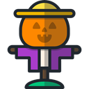 Character, halloween, rural, Farming, scarecrow, Farming And Gardening DarkSlateGray icon