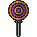sweet, Lollipop, Food And Restaurant, food, sugar, Dessert Black icon