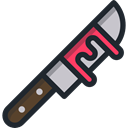 weapon, Cutting, halloween, Knife, Cut, food, Restaurant, Cutlery, Tools And Utensils, Food And Restaurant Black icon