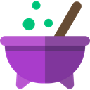 halloween, pot, Cauldron, food, Cook DarkOrchid icon