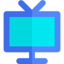 screen, television, technology, electronics, Tv, monitor RoyalBlue icon