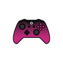 pink, controller, Shadow, gamer, xbox one Black icon