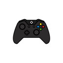 controller, original, Black, gamer, xbox one Black icon