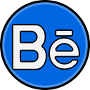 media, Social, Behance DodgerBlue icon