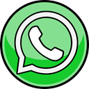 media, Social, Whatsapp LightGreen icon