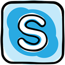 web, Skype, social media, Social, Communication, media, network PaleTurquoise icon