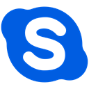 Logo, Skype, Social, social network, Brand, website icon RoyalBlue icon