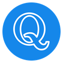 red, question, modern, Quora, social icon DodgerBlue icon