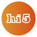 Hi 5, social icon, hi, five, Hi5, media Chocolate icon