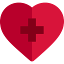 Add, Heart, medical, hospital, Cardiogram, Health Care Crimson icon