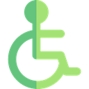 Access, wheelchair, Disabled, hospital, disability, handicap, Tools And Utensils Black icon