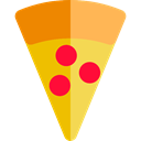 food, Pizza, Fast food, junk food, Pizzas, Italian Food, Unhealthy, Food And Restaurant SandyBrown icon