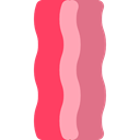 Bacons, Bacon Strips, Food And Restaurant, food, Strips, Bacon PaleVioletRed icon